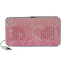 Elegant Pink Orange Abstract Mp3 Speakers