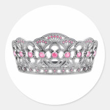 Elegant Pink Princess Stickers