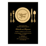 Elegant Place Setting Wedding Rehearsal Dinner invitations