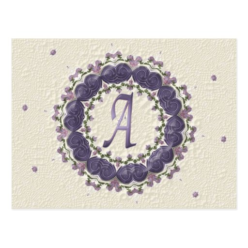 Elegant Plum A Post Card