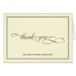 Elegant Professional Folded Thank You Card