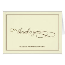 Elegant Professional Folded Thank You Card