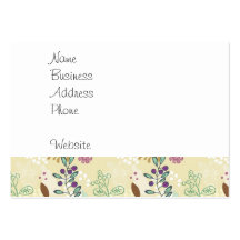 Elegant Purple and Turquoise Floral Leaf Design Business Card Templates