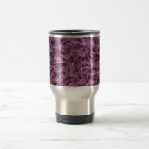 Elegant Purple Fur Mugs
