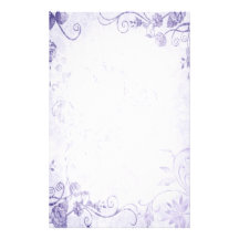 Elegant Purple Vintage Wedding Personalised Stationery