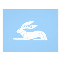 Elegant Rabbit Custom Invitations