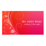 Elegant Red Business Cards