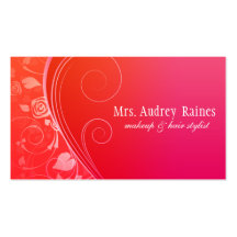 Elegant Red Business Cards