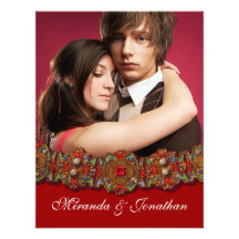 Elegant Renaissance Photo Save The Date Custom Invitation