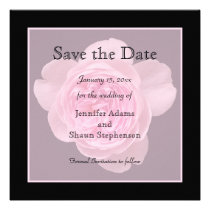 Elegant Rose Save the Date Invitation invitations