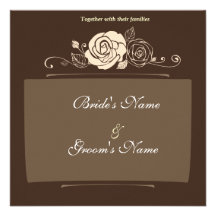 Elegant Roses Wedding Personalized Invite