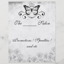 Elegant Royal Butterfly Beverage Custom Flyer