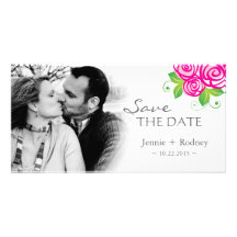 Elegant Save The Date Invitation Custom Photo Card