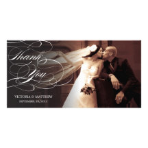 ELEGANT SCRIPT | WEDDING THANK YOU PHOTO CARD