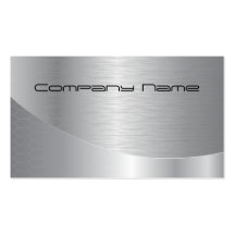 Elegant Silver Corporate Business Card