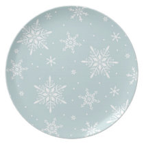 Elegant Snowflake Plate plates
