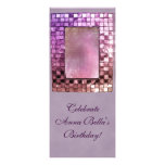 Elegant Sparkling Purple Custom Announcements