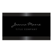 Elegant stylish satin grey border black business cards