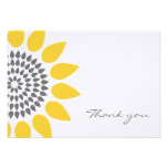 Elegant Sunflower Thank You Personalized Invite