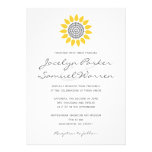 Elegant Sunflower Wedding Custom Invite