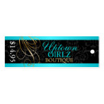 Elegant Swirl Fashion Accessory Boutique Hang Tags Business Cards