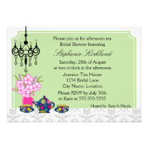 Elegant Tea Party Invitation