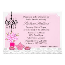 Elegant Tea Party Invitation