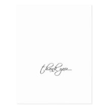 elegant thank you postcard (vertical)
