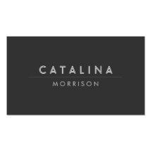 ELEGANT TYPE TREATMENT Business Card