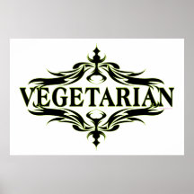 Elegant Vegetarian Posters