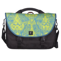 Elegant Victorian Damask Pattern Design Laptop Computer Bag