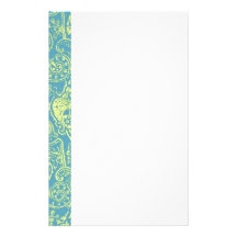 Elegant Victorian Damask Pattern Design Stationery Paper