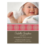 Elegant Victorian Stamp Birth Announcement :: 09 Post Card