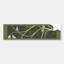 Elegant Vining Design Bumper Sticker