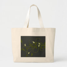 Elegant Vining Design Tote Bags
