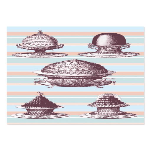 Elegant Vintage French Pastries Bakery Business Card