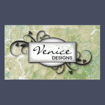 Elegant Vintage Texture & Floral Business Card business cards
