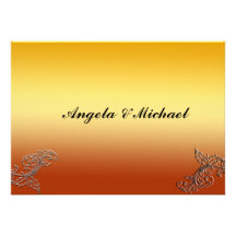 Elegant Vintage Wedding Invitation