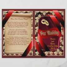 Elegant Wedding Program Personalised Flyer