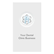 Elegant White General Dentist Business Card