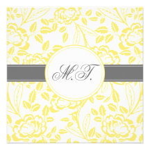 Elegant Yellow Rose Design Birthday Invitation