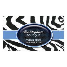 Elegant Zebra Pattern Business Card