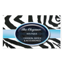 Elegant Zebra Pattern Business Card Templates