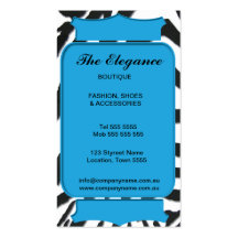 Elegant Zebra Pattern Business Cards