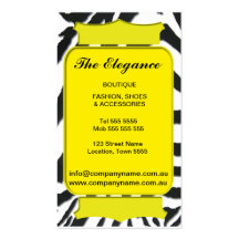 Elegant Zebra Pattern Business Cards