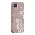 Elegante Swirl Case-Mate Tough™ iPhone 4/4S Cases