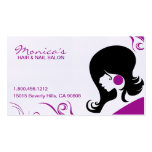 Elegantly Pinked Hair Salon Business card
