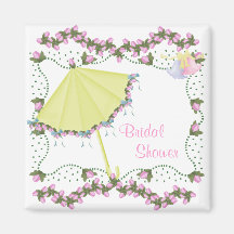 ElegantWedding-Bridal Shower Refrigerator Magnet