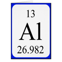 Element 13 card - Aluminium white