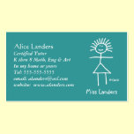 Elementary Tutor Teacher Business Card Custom business cards